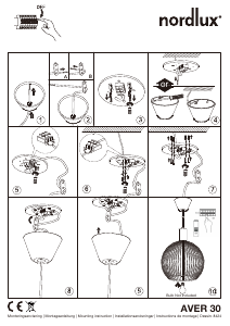 Manual de uso Nordlux Aver 30 Lámpara