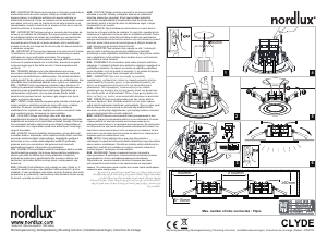 Εγχειρίδιο Nordlux Clyde 8 Λαμπτήρας