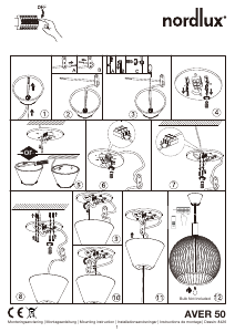 Manual de uso Nordlux Aver 50 Lámpara