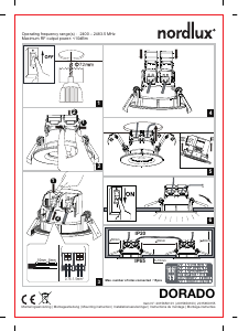 Manual Nordlux Dorado Smart Candeeiro