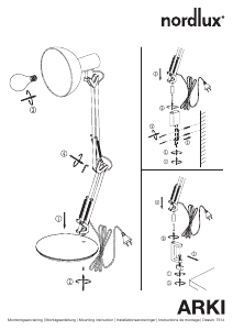 Instrukcja Nordlux Arki Lampa