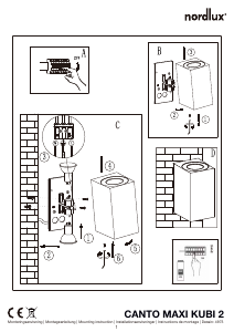 Manual de uso Nordlux Canto Maxi Kubi 2 Lámpara