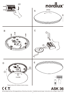 Instrukcja Nordlux Ask 36 Lampa