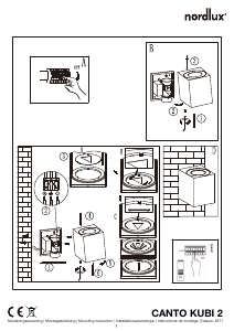 Manual de uso Nordlux Canto Kubi 2 Lámpara