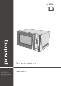 Manual Privileg AC925EBL Microwave