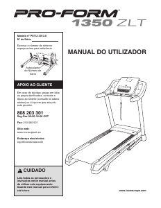 Manual Pro-Form 1350 ZLT Passadeira