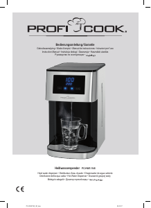 Manuale Proficook PC-HWS 1145 Erogatore d'acqua