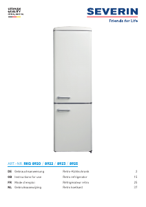 Manual Severin RKG 8925 Fridge-Freezer