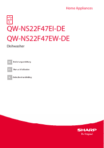 Mode d’emploi Sharp QW-NS22F47EW-DE Lave-vaisselle