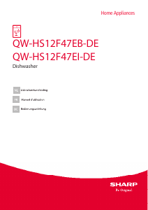 Bedienungsanleitung Sharp QW-HS12F47EI-DE Geschirrspüler