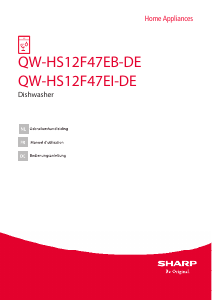 Mode d’emploi Sharp QW-HS12F47EI-DE Lave-vaisselle