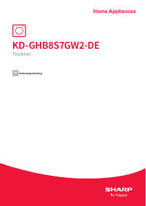 Manual Sharp KD-GHB8S7GW2-DE Dryer