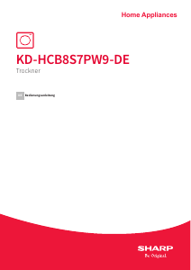 Bedienungsanleitung Sharp KD-HCB8S7PW9-DE Trockner