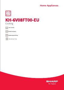 Mode d’emploi Sharp KH-6V08FT00-EU Table de cuisson