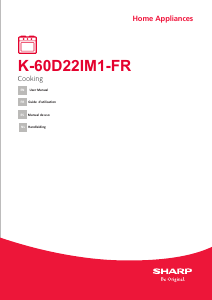 Manual de uso Sharp K-60D22IM1-FR Horno