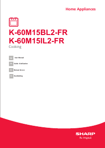 Manual de uso Sharp K-60M15BL2-FR Horno
