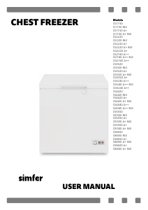 Manual Simfer CI1150 INX Freezer