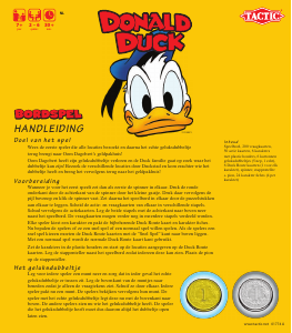 Handleiding Tactic Donald Duck Bordspel