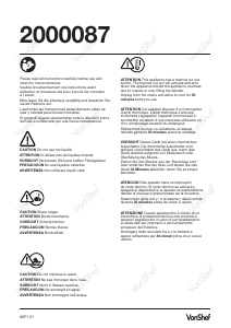 Manual de uso VonShef 2000087 Batidora