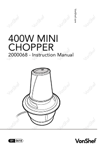 Manual VonShef 2000068 Chopper