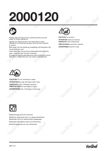 Handleiding VonShef 2000120 Contactgrill