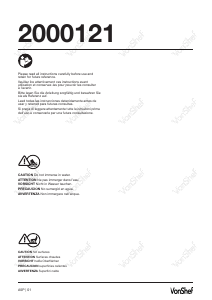 Manuale VonShef 2000121 Grill a contatto