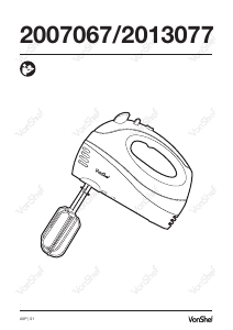 Manual VonShef 2013077 Hand Mixer