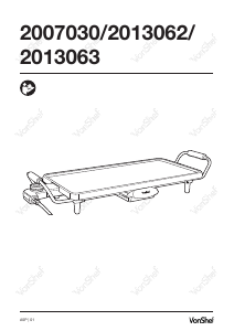 Manual de uso VonShef 2013063 Parrilla de mesa