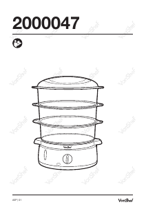 Manual VonShef 2000047 Steam Cooker