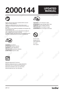 Manual de uso VonShef 2000144 Horno