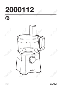 Bedienungsanleitung VonShef 2000112 Küchenmaschine