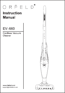 Manual Orfeld EV-660 Vacuum Cleaner