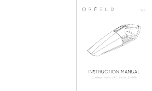 Manual Orfeld EV-678 Handheld Vacuum