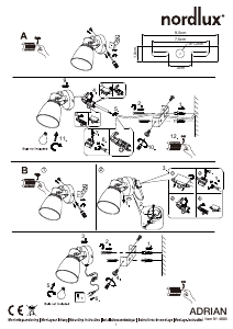 Návod Nordlux Adrian Svietidlo
