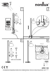 Bruksanvisning Nordlux Arki 100 Lampe