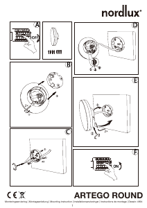 كتيب Nordlux Artego Round مصباح