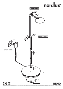 Instrukcja Nordlux Bend Single Lampa