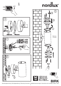 Manuale Nordlux Birk Double Lampada