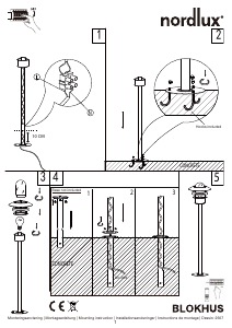 Bruksanvisning Nordlux Blokhus Lampe