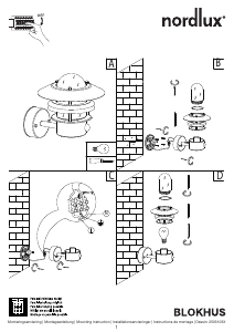 Manual de uso Nordlux Blokhus Up Sensor Lámpara