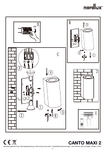Mode d’emploi Nordlux Canto Maxi 2 Lampe