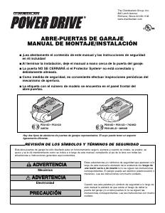 Manual de uso Chamberlain PD212D Abrepuertas para garaje