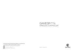 Handleiding GameSir T1s Gamecontroller