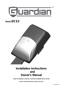 Manual Guardian DCS2 Garage Door Opener
