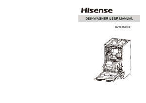 Manual Hisense HV520E40UK Dishwasher