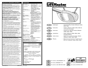 Manual de uso LiftMaster 600A Abrepuertas para garaje