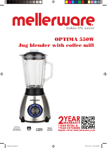 Manual de uso Mellerware 62600C Optima Batidora