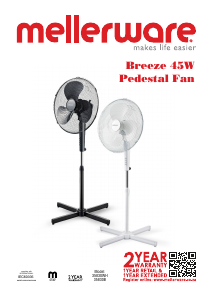 Mode d’emploi Mellerware 35830B Breeze Ventilateur