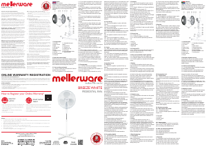 Handleiding Mellerware 35830WH Breeze Ventilator