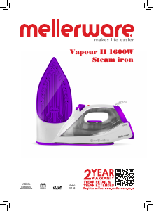 Manual Mellerware 23160 Vapour II Ferro